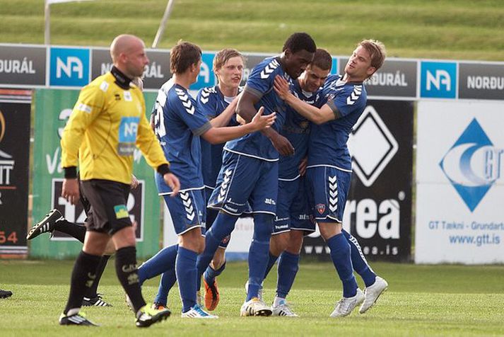 Tomi Ameobi skoraði enn eitt markið fyrir Djúpmenn í kvöld.