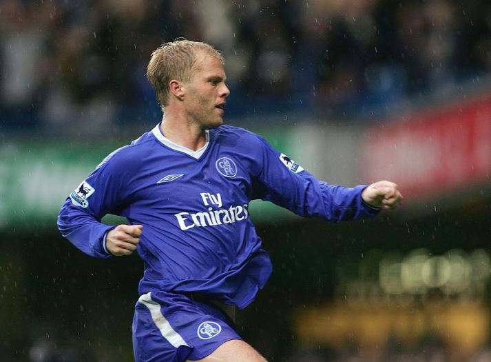 Eiður Smári Guðjohnsen lék með Chelsea á árunum 2000-06 og varð tvisvar Englandsmeistari með liðinu.