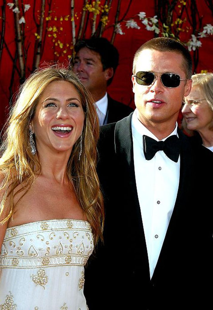Jennifer Aniston og Brad Pitt sakna bæði hundsins Norman.
nordicphotos/getty