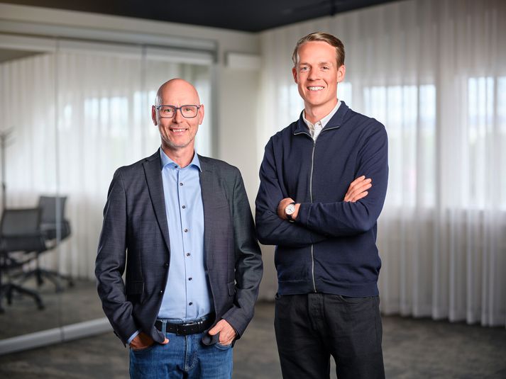 Arnar Skjaldarson og Aron Elí Sævarsson.