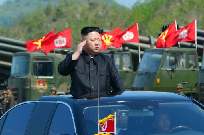 Kim Jong Un, leiðtogi Norður-Kóreu.