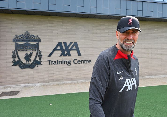 Jürgen Klopp kveður Liverpool eftir leikinn gegn Wolves í dag.