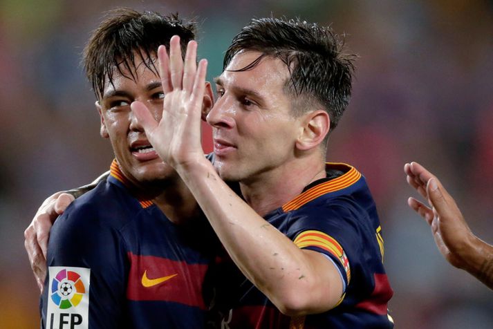 Lionel Messi og Neymar.