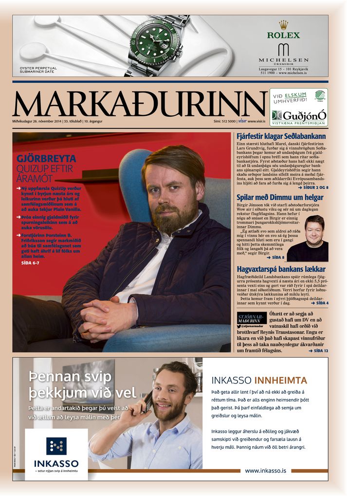 Nýtt tölublað Markaðarins kom út í dag.