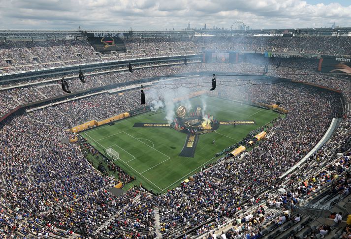 MetLife-leikvangurinn í New Jersey-fylki hýsir átta leiki á HM í sumar en það mun vera rándýrt að fara hálftíma ferð með lest á leikinn.
