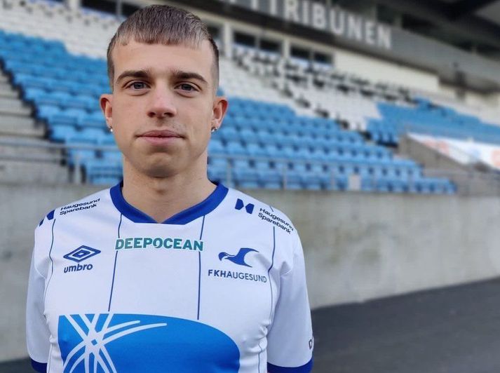 Kjartan Kári Halldórsson í búningi Haugesund.