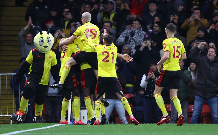 Watford lék sér að Liverpool í kvöld.