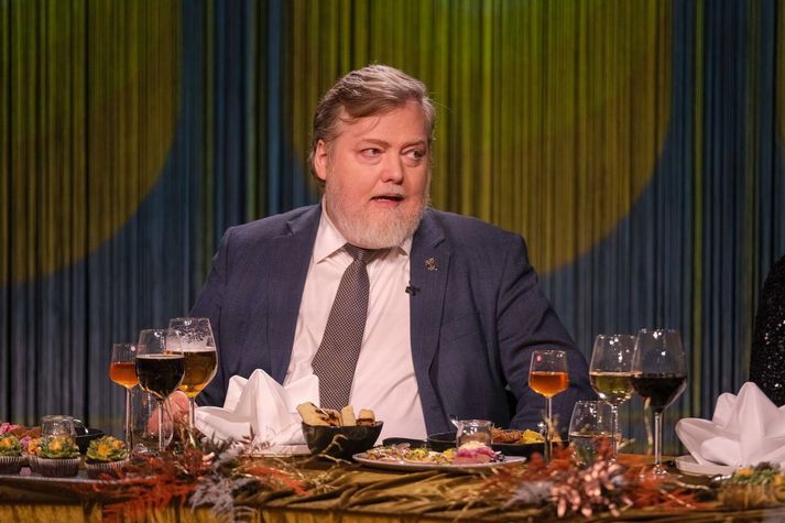 Sigmundur Davíð í Kryddsíld. 