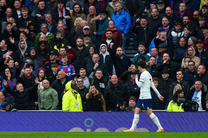 Son Heung-min varð fyrir kynþáttaníði þegar hann fór af velli í leik Crystal Palace og Tottenham undir lok síðasta tímabils.