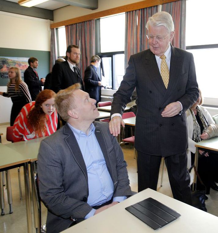 Meðal þeirra sem kynntu Forvarnadaginn 2011 fyrir fjölmiðlamönnum í gær voru Ólafur Ragnar Grímsson forseti og Jón Gnarr borgarstjóri.
Fréttablaðið/valli