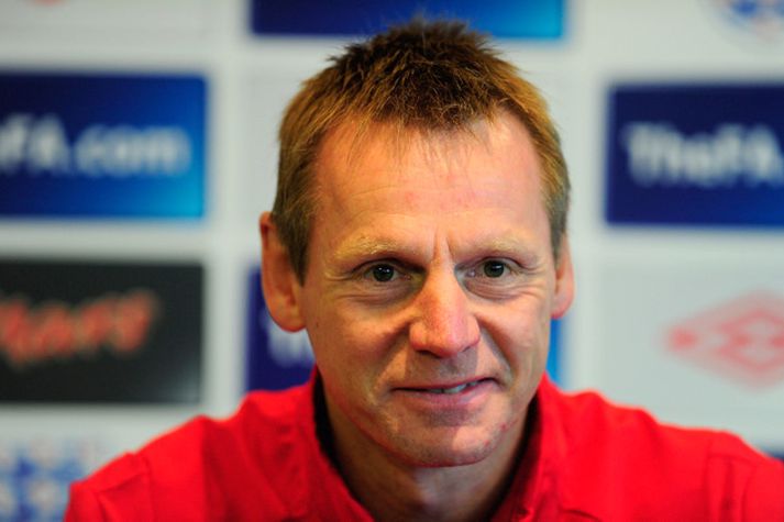 Stuart Pearce, þjálfari enska U-21 liðsins.