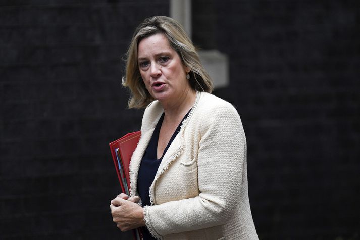 Amber Rudd, fyrrverandi atvinnu og eftirlaunaráðherra Bretlands.