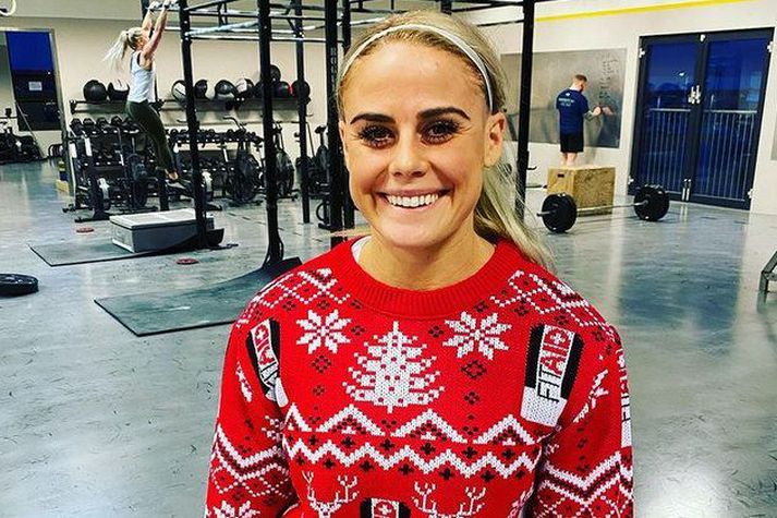 Sara Sigmundsdóttir naut þess að svindla svolítið um þessi jól.