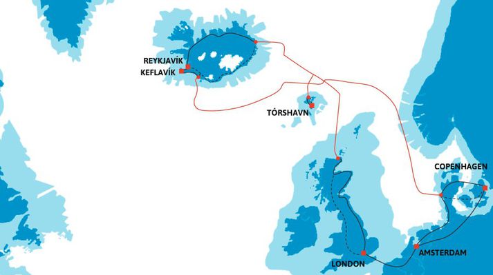 Sæstrengirnir tveir, DANICE og FARICE.