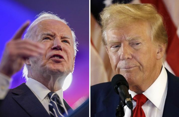 Joe Biden og Donald Trump mætast aftur í kappræðum í nótt.