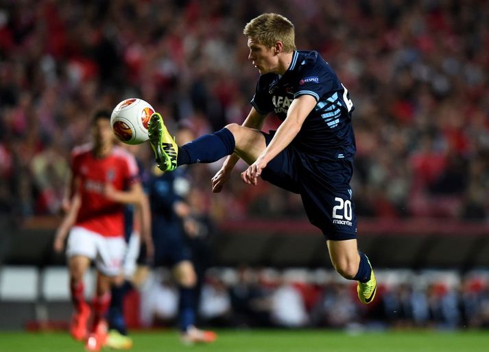 Aron Jó spilaði í dag.