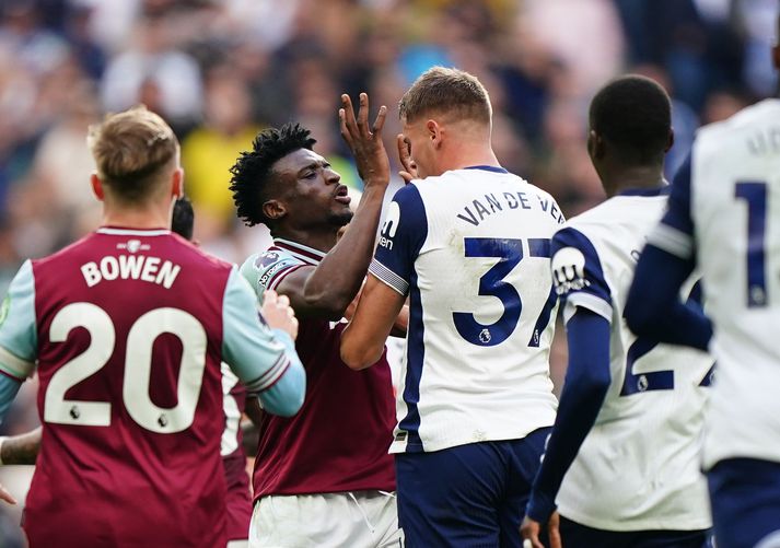 Kudus var dæmdur í fimm leikja bann á síðustu leiktíð fyrir uppákomu í leik gegn Tottenham