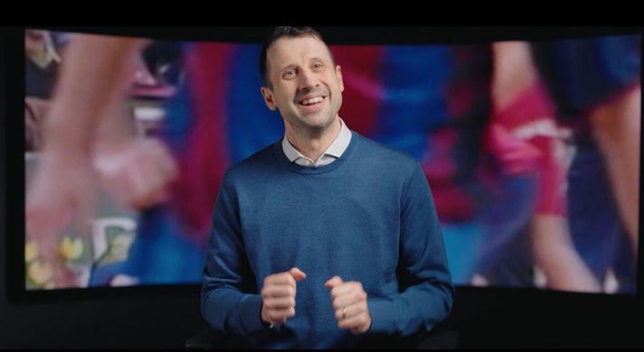 Andri Stefan skoraði eftirminnilegt jöfnunarmark fyrir Hauka í Palau Blaugrana, heimavelli Barcelona, fyrir 23 árum.