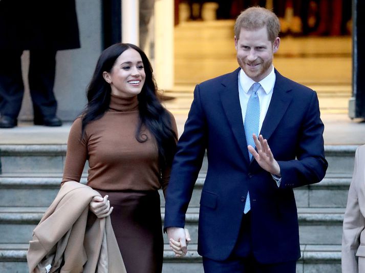 Meghan og Harry tilkynntu í síðasta mánuði að þau hugðust hverfa úr framlínu bresku konungsfjölskyldunnar.