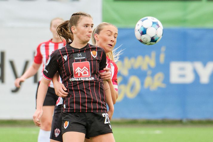 Bergdís Sveinsdóttir skoraði eitt mark og lagði upp tvö í sigri Víkinga í kvöld.