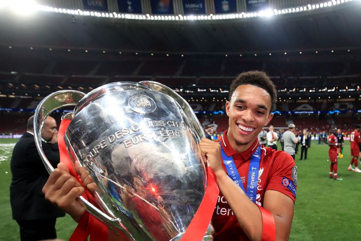 Trent Alexander-Arnold eftir sigur Liverpool á Tottenham í úrslitaleik Meistaradeild Evrópu 2019.