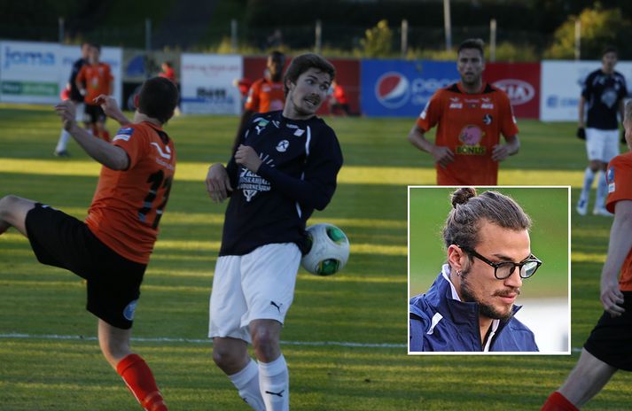 Frá leik Keflavíkur og Fylkis í sumar. Einnig sést í Dani Osvaldo leikmann Sunderland sem skartar skemmtilegu "hipstera“ útliti.