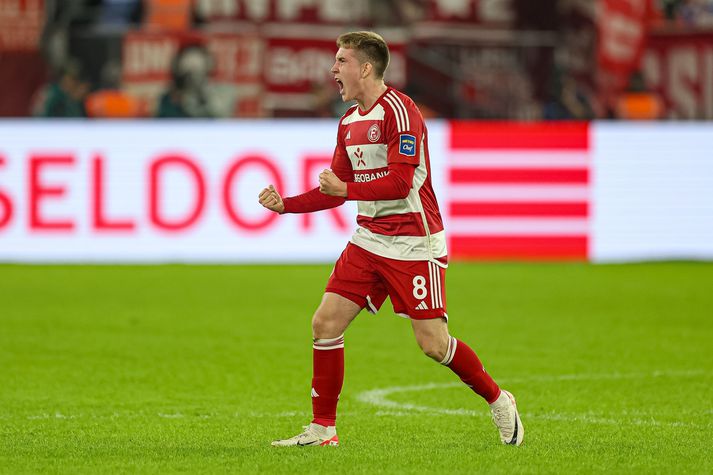 Ísak Bergmann í leik með Fortuna Düsseldorf. 