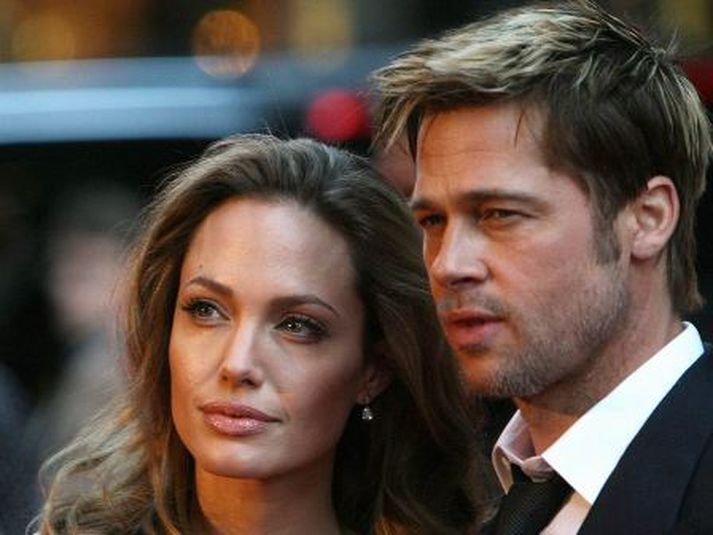 Angelina Jolie og Brad Pitt. MYND/AFP
