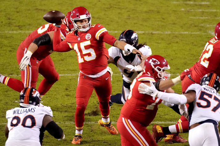 Patrick Mahomes og félagar eru á mikilli sigurgöngu.