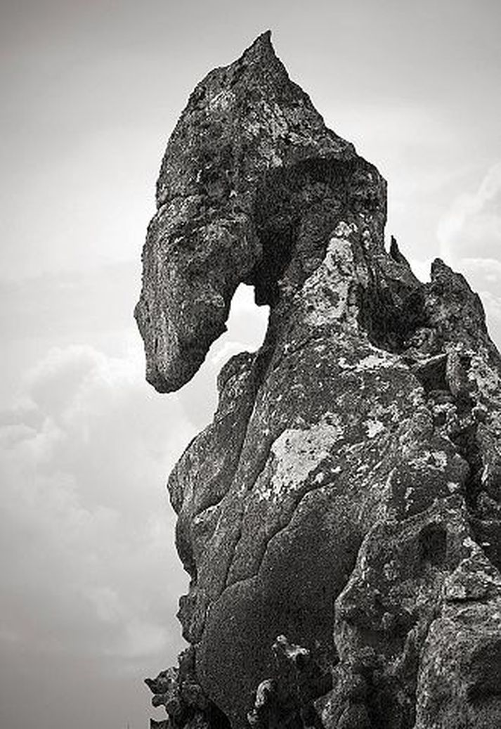 Það er margt einkennilegt í íslenskri náttúru.
Mynd/Ellert Grétarsson