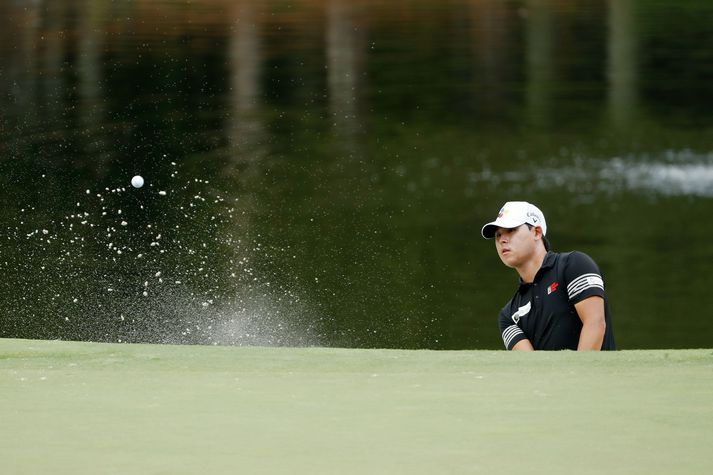 Si Woo Kim lék frábært golf í dag.