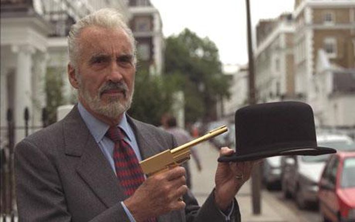 Christopher Lee sem túlkaði Scaramanga fyrir tæpum 35 árum.