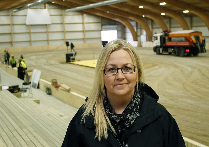 Í stórhýsi „Það er mikil þörf fyrir þetta hús. Við munum hafa það í notkun, líklega öllum stundum.“ segir Sigurlaug Anna, framkvæmdastjóri Spretts.
