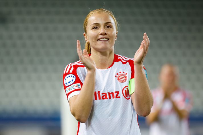 Glódís Perla Viggósdóttir var gerð að fyrirliða Bayern München í sumar.