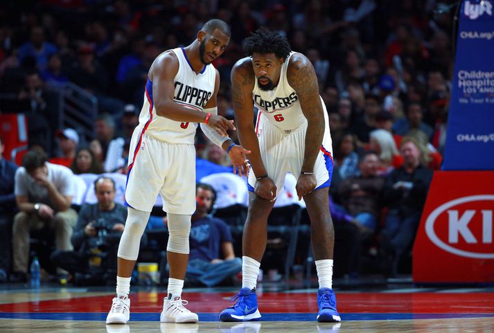 DeAndre Jordan og Chris Paul.