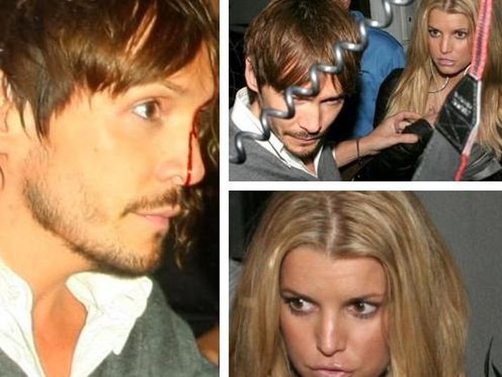 Ken Paves og Jessica Simpson.