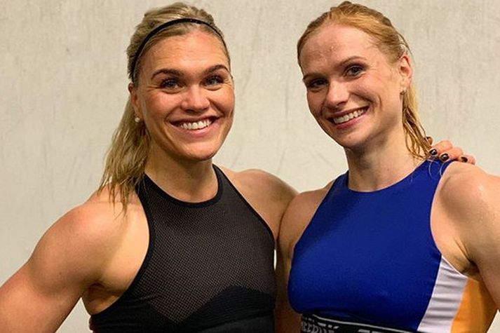 Anníe Mist Þórisdóttir og Katrín Tanja Davíðsdóttir.