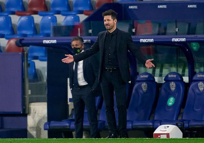 Diego Simeone tók við Atlético Madrid fyrir tíu árum.