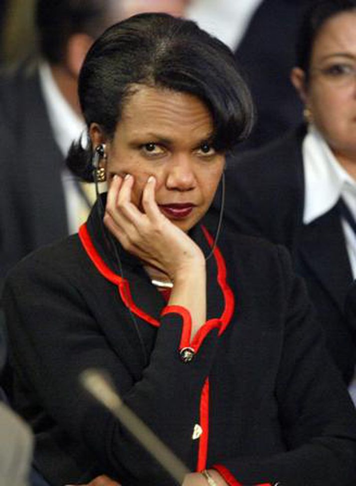 Condoleezza Rice, utanríkisráðherra Bandaríkjanna, mun stýra friðarfundinum.