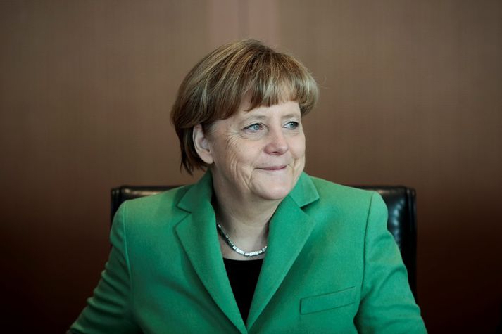 Angela Merkel Þýskalandskanslari.