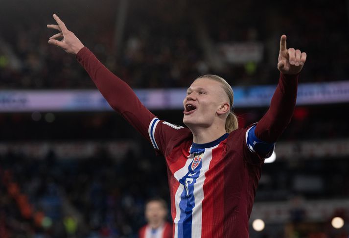 Erling Braut Haaland skoraði sextán mörk í átta leikjunum í undankeppni HM sem var tvöfalt meira en næsti maður í Evrópuhluta undankeppni HM.