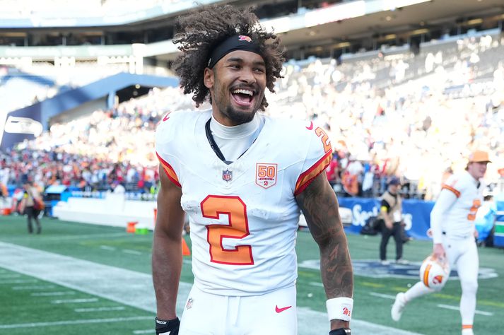 Emeka Egbuka hefur byrjað frábærlega með Tampa Bay Buccaneers og er greinilega háklassa leikmaður.