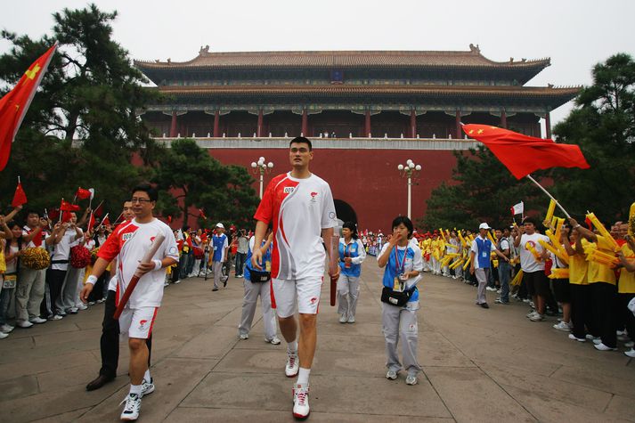 Yao Ming er hávaxnasti leikmaður NBA-deildarinnar.