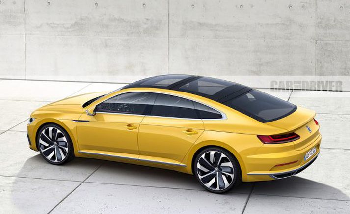 Volkswagen Arteon er stór og tæknihlaðinn fólksbíll.