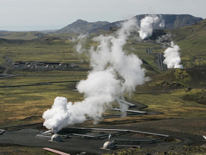 Hellisheiðarvirkjun Orkuveitu Reykjavíkur. Mynd/Vilhelm