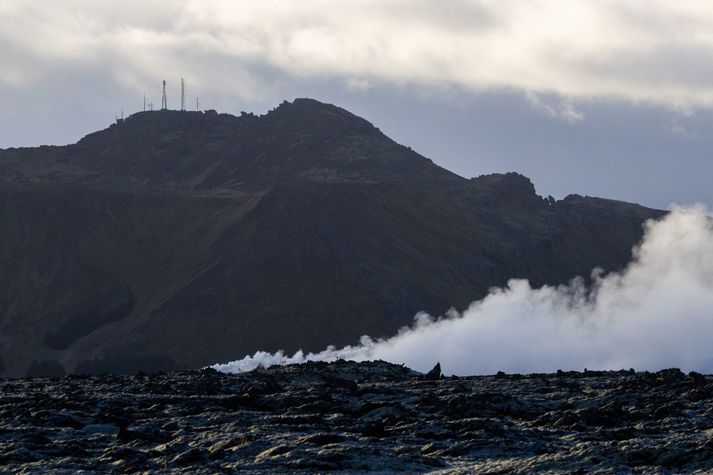 Jarðskjálftavirknin nú er meðal annars sunnan við fjallið Þorbjörn við Grindavík.