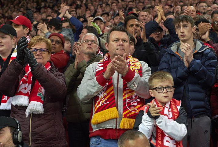 Fjölskylda Cristianos Ronaldo var djúpt snortin yfir stuðningi Liverpool-fólks.