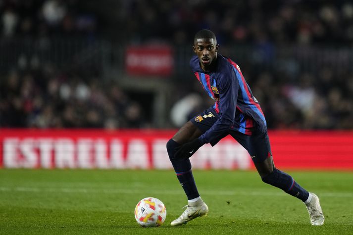 Ousmane Dembele tryggði Barcelona sæti í undanúrslitunum.