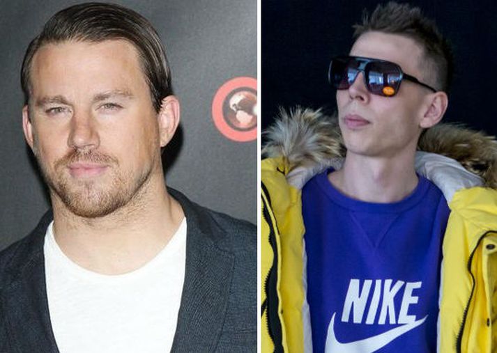 Þeir Channing og Gísli Pálmi skelltu sér saman á Snaps í kvöld.