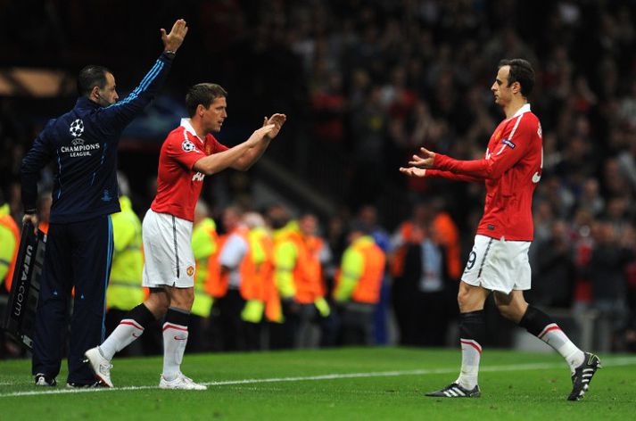 Berbatov og Michael Owen þurfa að deila spiltíma hjá Manchester United.